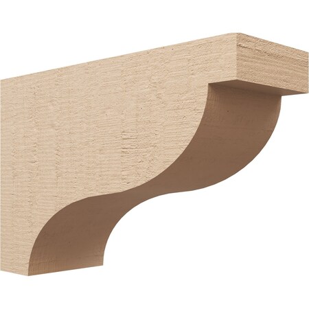 Ekena Millwork 8"W x 24"D x 16"H Classic Garner Rough Cedar Woodgrain TimberThane Corbel, Primed Tan CORUR08X24X16GARRCPR